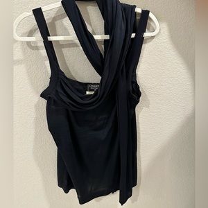 CHANEL Vintage black top